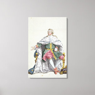 「ReceuからのスウェーデンのチャールズXII (1682-1718年の)王 キャンバスプリント
