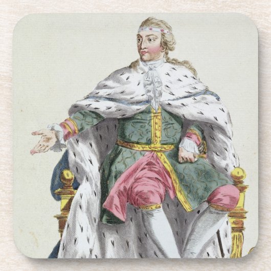 「ReceuからのスウェーデンのチャールズXII (1682-1718年の)王 コースター (正面)