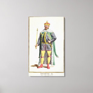 「ReceuからのデンマークのFrederick IIの(1534-88年の)王 キャンバスプリント