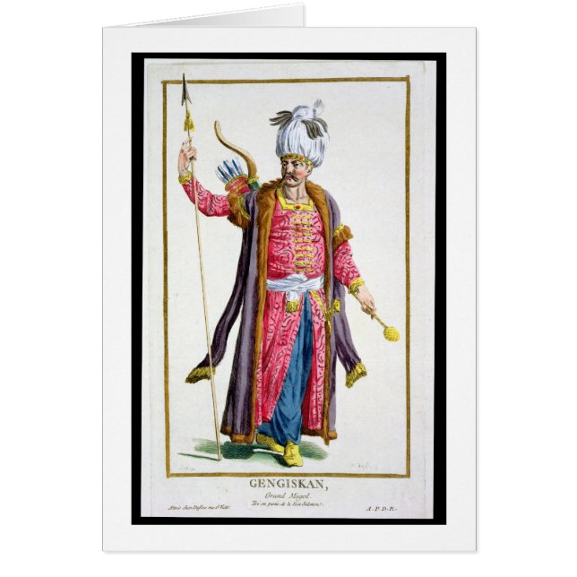 「Receuil des EstamからのGenghis Khan (c.1162-1227) (正面)