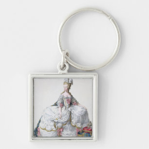 「Receuil des EstamからのMarieアントワネット(1752-93年) キーホルダー