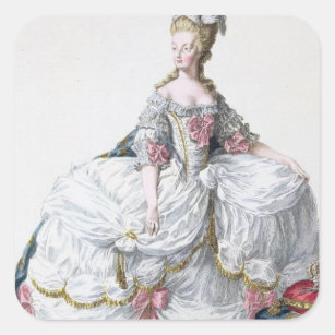 「Receuil des EstamからのMarieアントワネット(1752-93年) スクエアシール