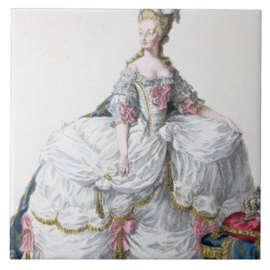 「Receuil des EstamからのMarieアントワネット(1752-93年) タイル