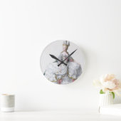 「Receuil des EstamからのMarieアントワネット(1752-93年) ラウンド壁時計 (ホーム)