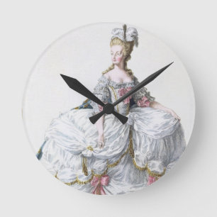 「Receuil des EstamからのMarieアントワネット(1752-93年) ラウンド壁時計