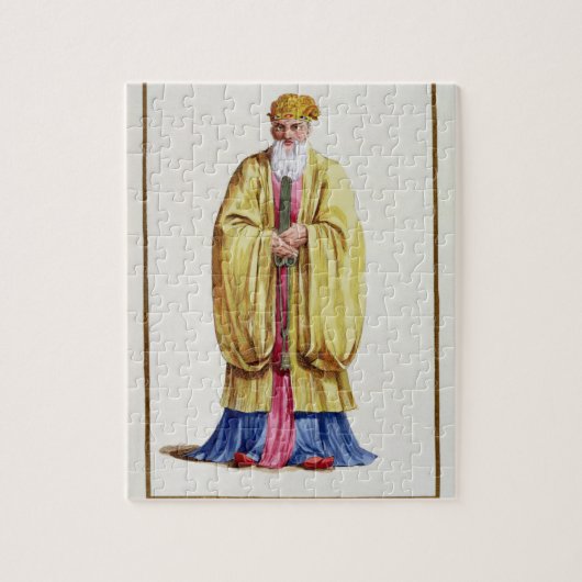 「Receuil des Estampesからの孔子(551-479紀元前に)、 ジグソーパズル (縦)