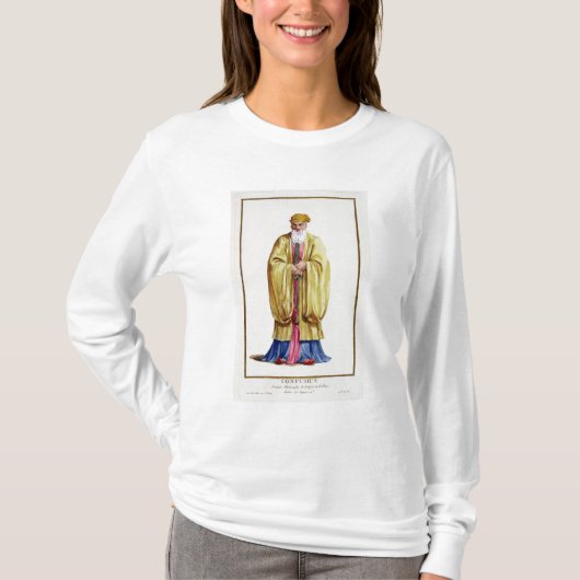 「Receuil des Estampesからの孔子(551-479紀元前に)、 Tシャツ (正面)
