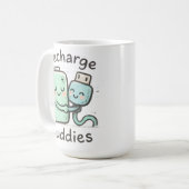 Recharge Buddies コーヒーマグカップ (正面左)