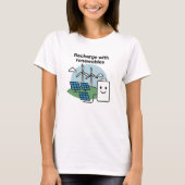 Recharge With Renewables Clean Energy Smile Design Tシャツ (正面)