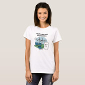Recharge With Renewables Clean Energy Smile Design Tシャツ (正面フル)