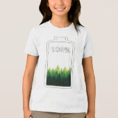 Recharge Your Soul in the Great Outdoors トライブレンドTシャツ (正面)