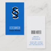 Rechsanweltin Visitenkarten名刺 名刺 (正面/裏面)