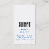 Rechsanweltin Visitenkarten名刺 名刺 (裏面)