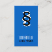 Rechsanweltin Visitenkarten名刺 名刺 (正面)