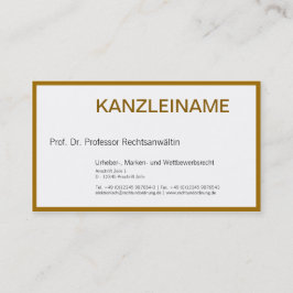 Rechtsanwalt Visitenkarte 名刺