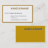 Rechtsanwalt Visitenkarte 名刺 (正面/裏面)