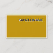 Rechtsanwalt Visitenkarte 名刺 (裏面)