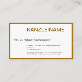 Rechtsanwalt Visitenkarte 名刺