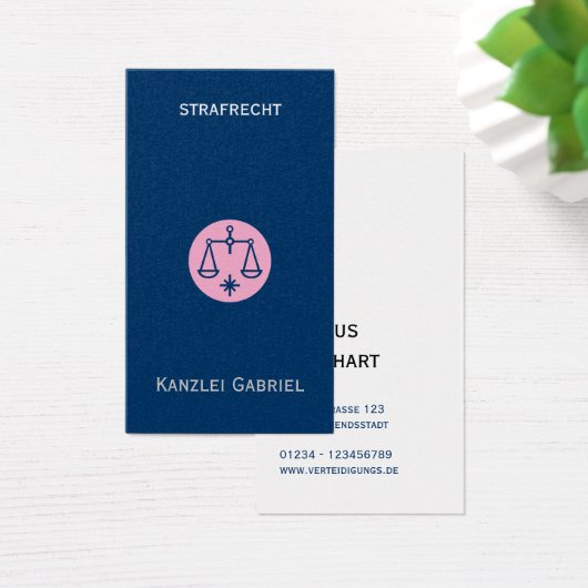 Rechtsanwalt Visitenkarten (デスク)