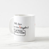 Rechtschreibung コーヒーマグカップ (正面左)