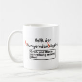 Rechtschreibung コーヒーマグカップ (左)