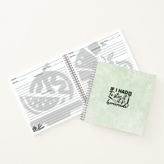 Recipe Book (21,6 x 21,6 cm) - Homemade ノートブック (内部)