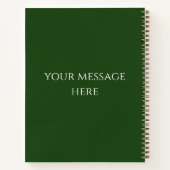 Recipe Book Snowman & Christmas Cookies Green ノートブック (裏面)