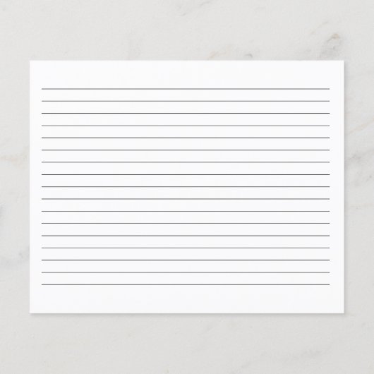 Recipe Card for the Bride-to-Be – Blue Floral (裏面)