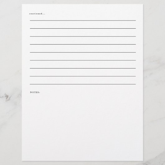 Recipe Card, Full Page for Binder, Faded Hydrangea チラシ (裏面)