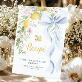Recipe Cards Bridal Shower | Main Squeeze Lemon  台座サイン