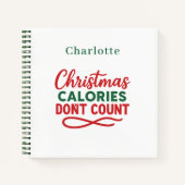 Recipe Christmas quote funny diet ノートブック (正面)