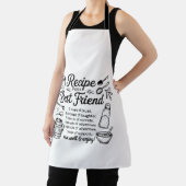 Recipe for a Best Friend Kitchen Friendship Quote エプロン (インサイチュ)