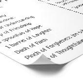 Recipe for a Happy Marriage Greenery Matcha ポスター (角)