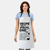 Recipe for a Special Dad Kitchen Love, Respect エプロン (着用した状態)