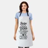 Recipe for a Special Teacher Kitchen Appreciation  エプロン (着用した状態)