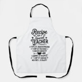 Recipe for a Special Teacher Kitchen Appreciation  エプロン (正面)