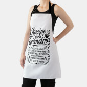 Recipe for Grandma Kitchen Love, Hugs & Sweet Memo エプロン (インサイチュ)