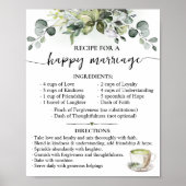 Recipe for Happy Marriage Matcha Wedding Gift ポスター (正面)