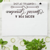 Recipe for Special Grandma Mother's day Gift キッチンタオル (折り畳み)