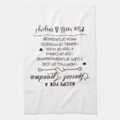 Recipe for Special Grandma Mother's day Gift キッチンタオル (縦)