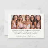 Recipe for the Bride Dusty Blue Floral サンキューカード (裏面)