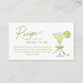 Recipe for the Bride to Be Enclosure Card エンクロージャーカード