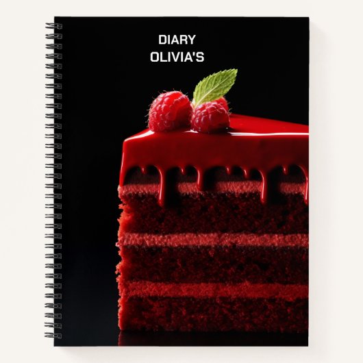 Recipe notebook, pastry diary, chef notebook ノートブック (正面)
