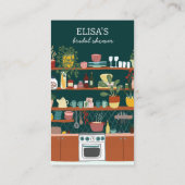 RECIPE REQUEST Bridal Shower Cute Recipe Request エンクロージャーカード (裏面)