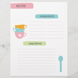 Recipe Template Page チラシ