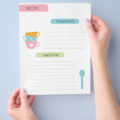 Recipe Template Page チラシ (手)