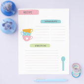 Recipe Template Page チラシ (シングル)