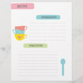 Recipe Template Page チラシ (正面)