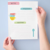 Recipe Template Page チラシ (手)