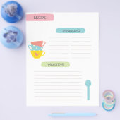 Recipe Template Page チラシ (シングル)